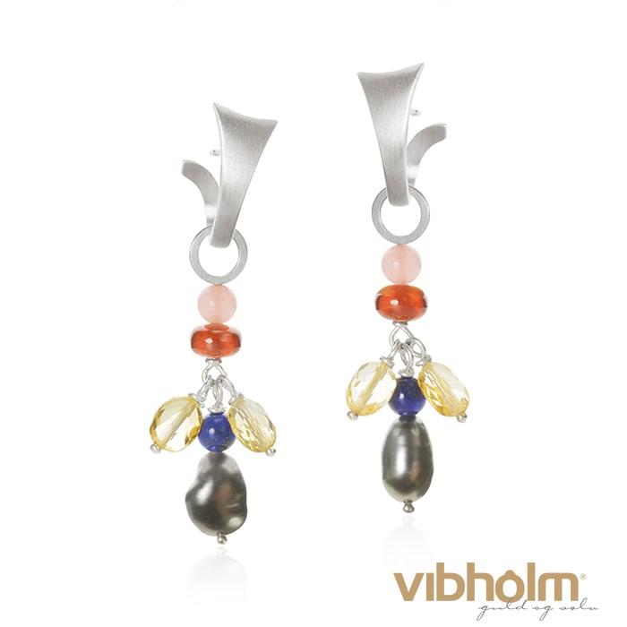 Dulong Fine Jewelry - Piccolo Vedhæng, par - sterlingsølv m/ædelsten PIC2_F1114